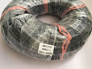 Erhitzen Sie widerstehende schwarze NBR-Gummischnur mit breitem Druck/Temperaturspanne