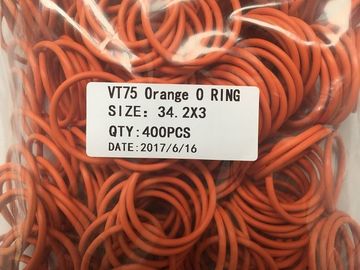 Elastische orange Farbe versiegelt O-Ring, sperrig sind verpackter Gummisiegelring 34,2 x 3 Millimeter