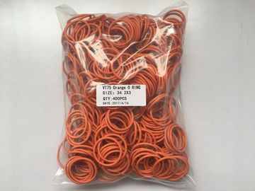 Elastische orange Farbe versiegelt O-Ring, sperrig sind verpackter Gummisiegelring 34,2 x 3 Millimeter